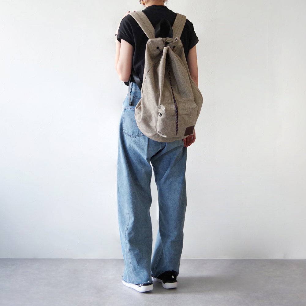 DRAWSTRING BACKPACK BEIGE