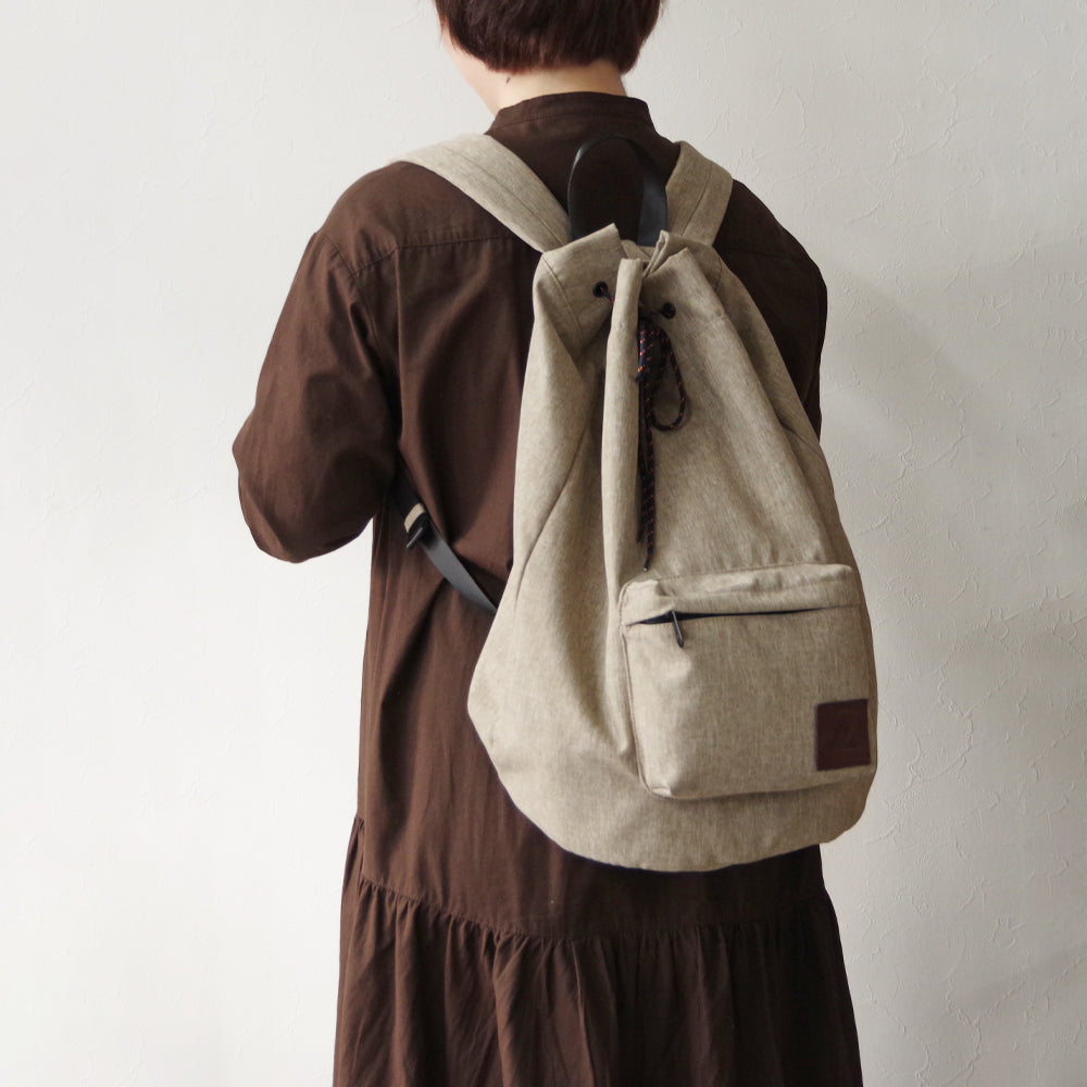 DRAWSTRING BACKPACK BEIGE
