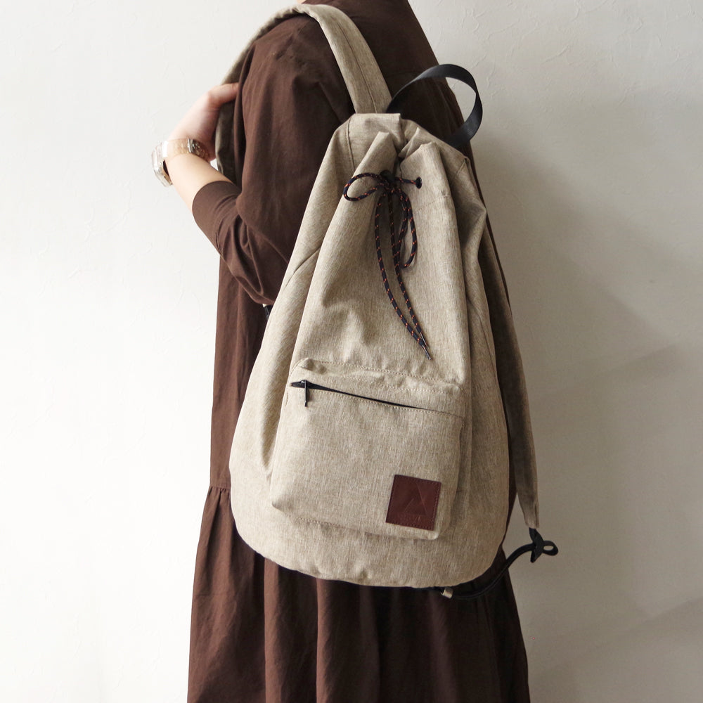 DRAWSTRING BACKPACK BEIGE