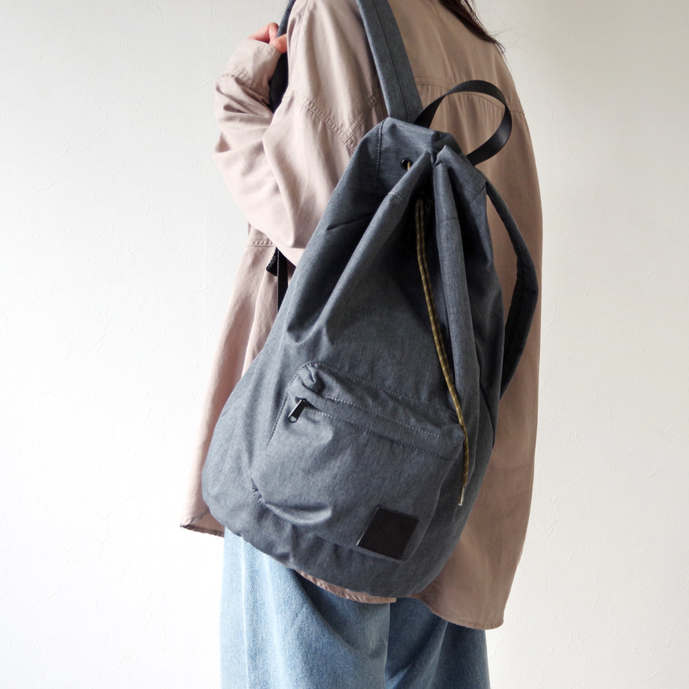 DRAWSTRING BACKPACK CHARCOAL
