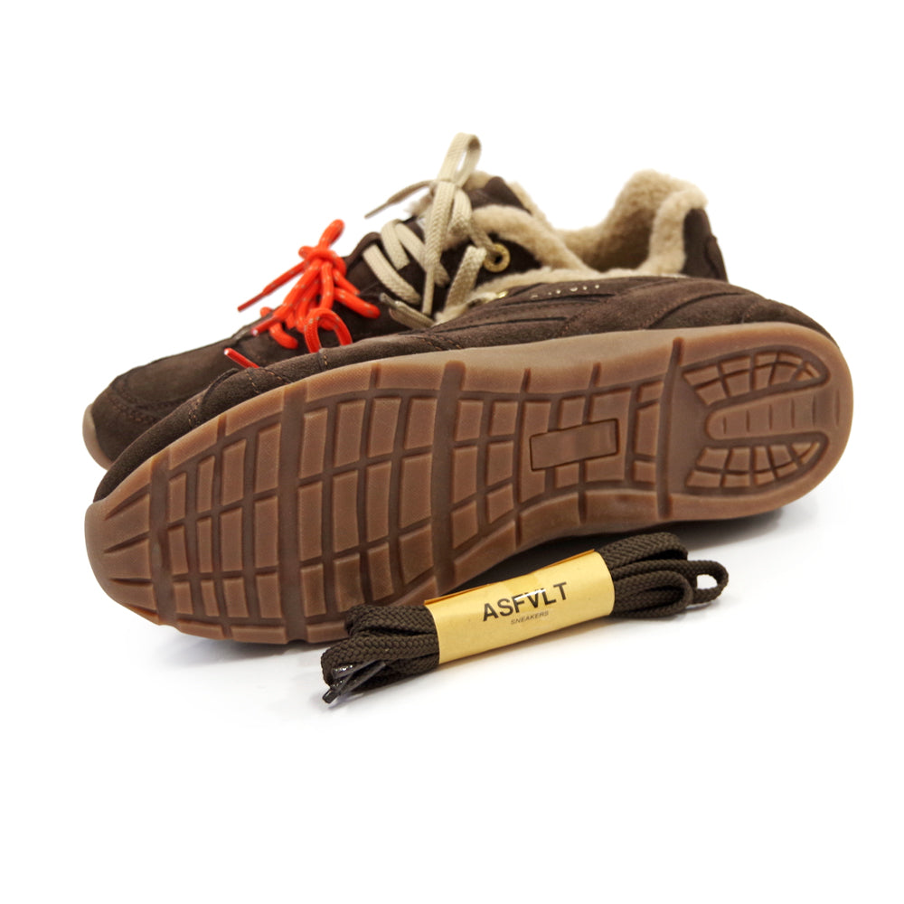 CITY RUN FLAT CRF01 DARK BROWN SHERPA
