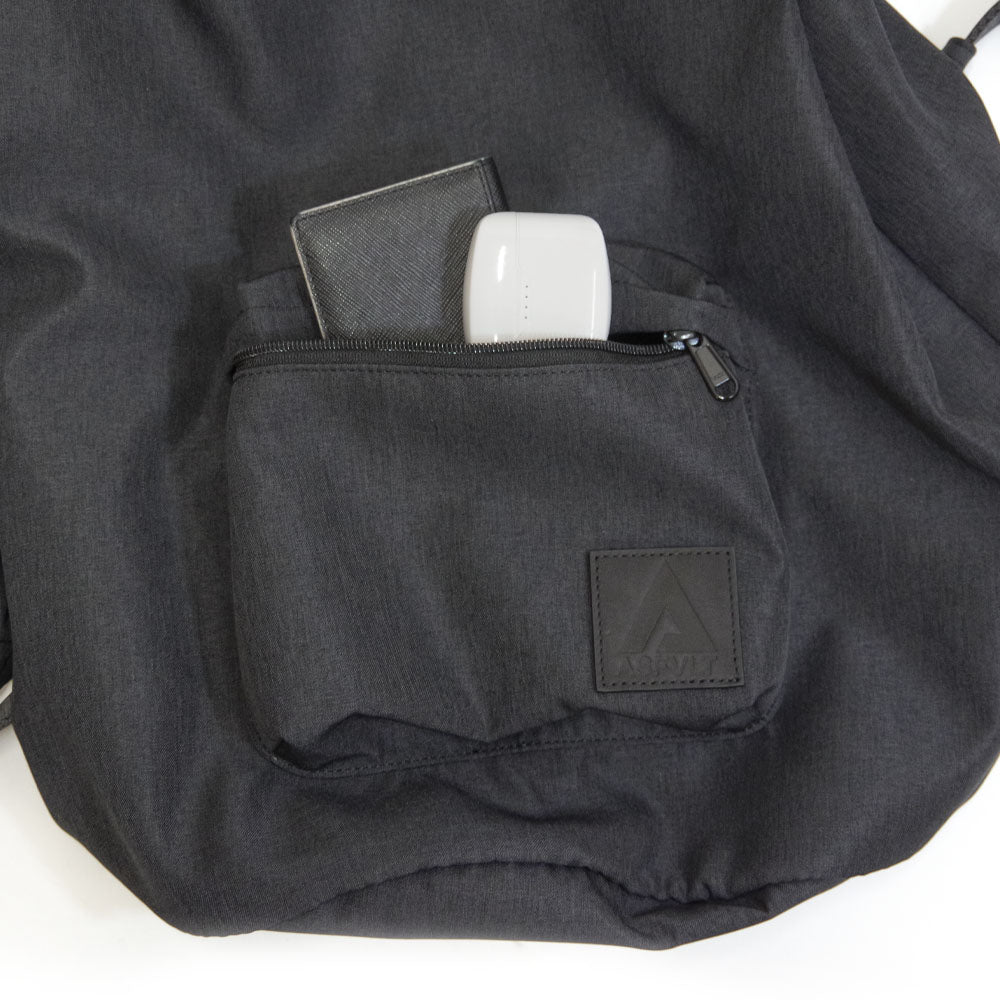 DRAWSTRING BACKPACK BLACK