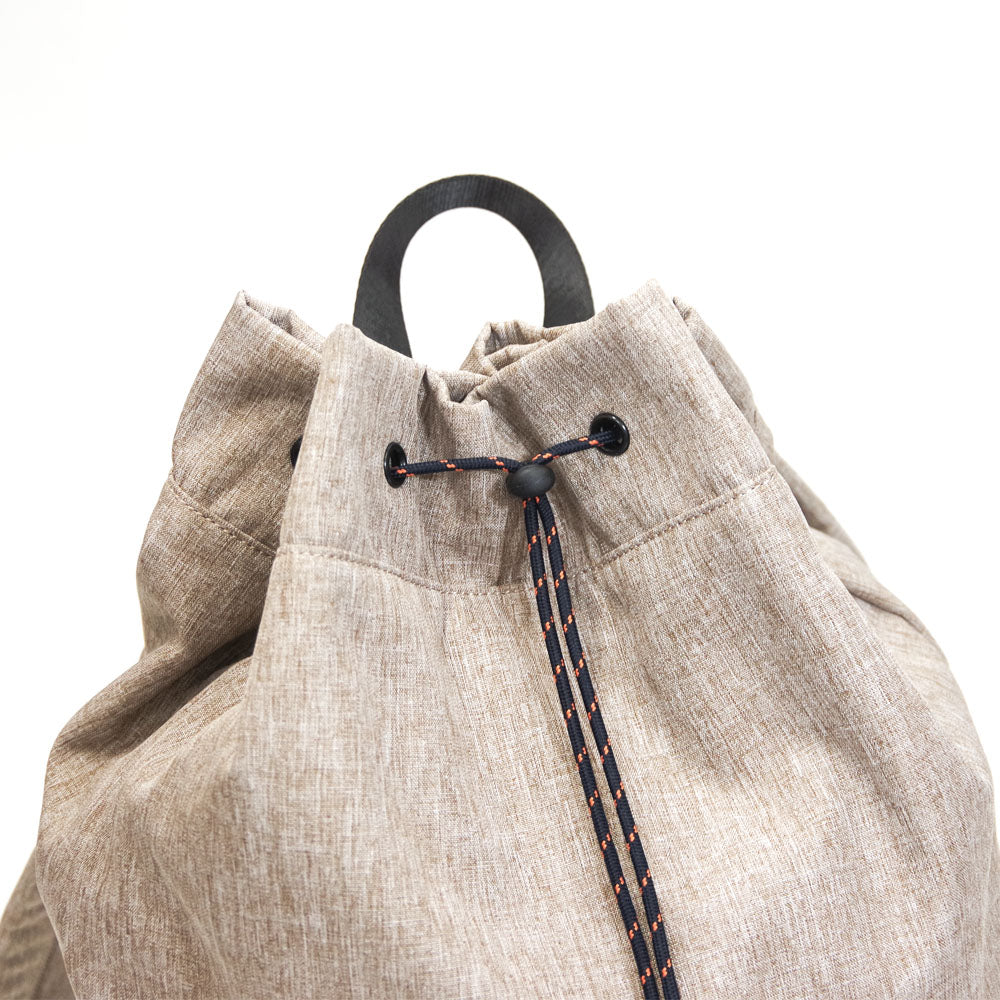 DRAWSTRING BACKPACK BEIGE