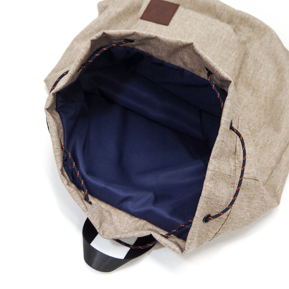 DRAWSTRING BACKPACK BEIGE