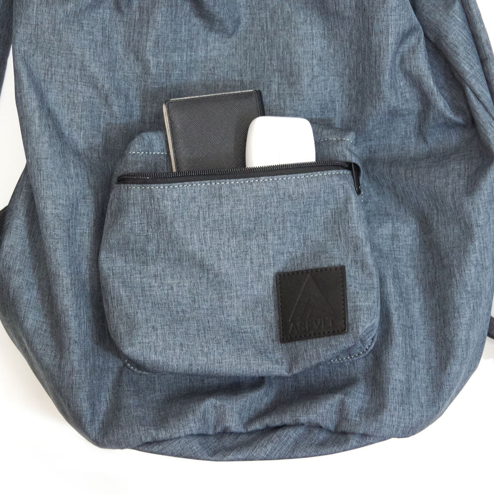 DRAWSTRING BACKPACK CHARCOAL