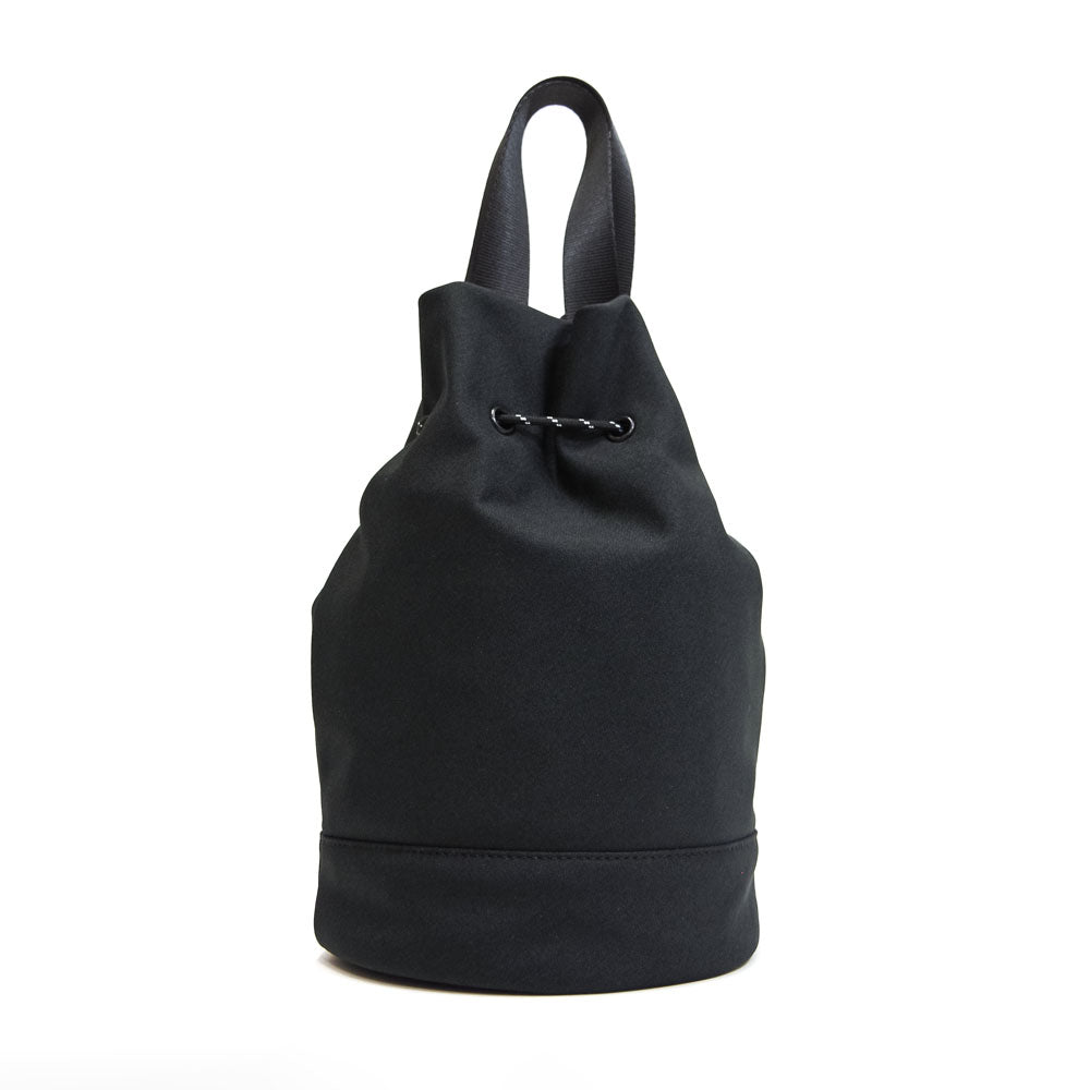 DRAWSTRING SHOULDER BAG BLACK