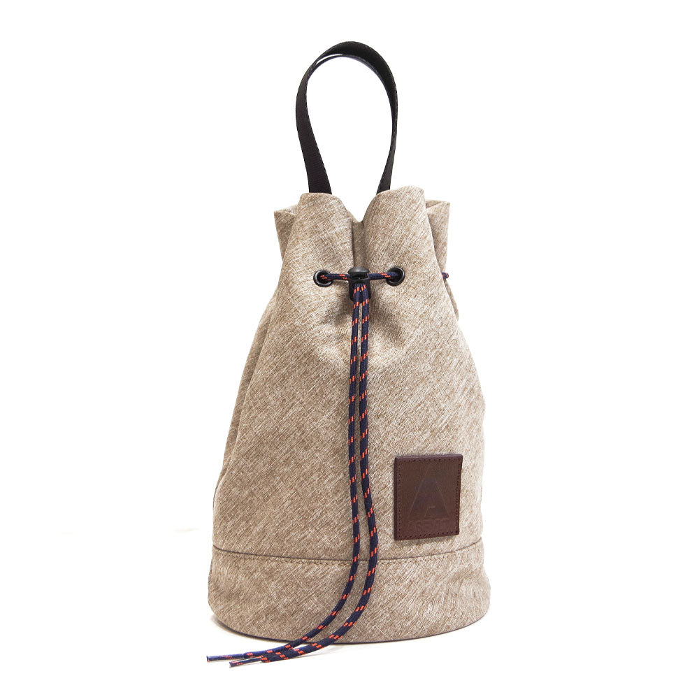 DRAWSTRING SHOULDER BAG BEIGE