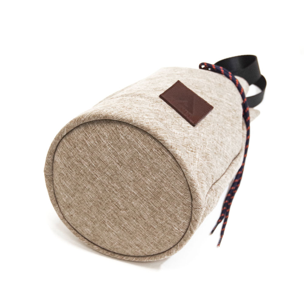 DRAWSTRING SHOULDER BAG BEIGE