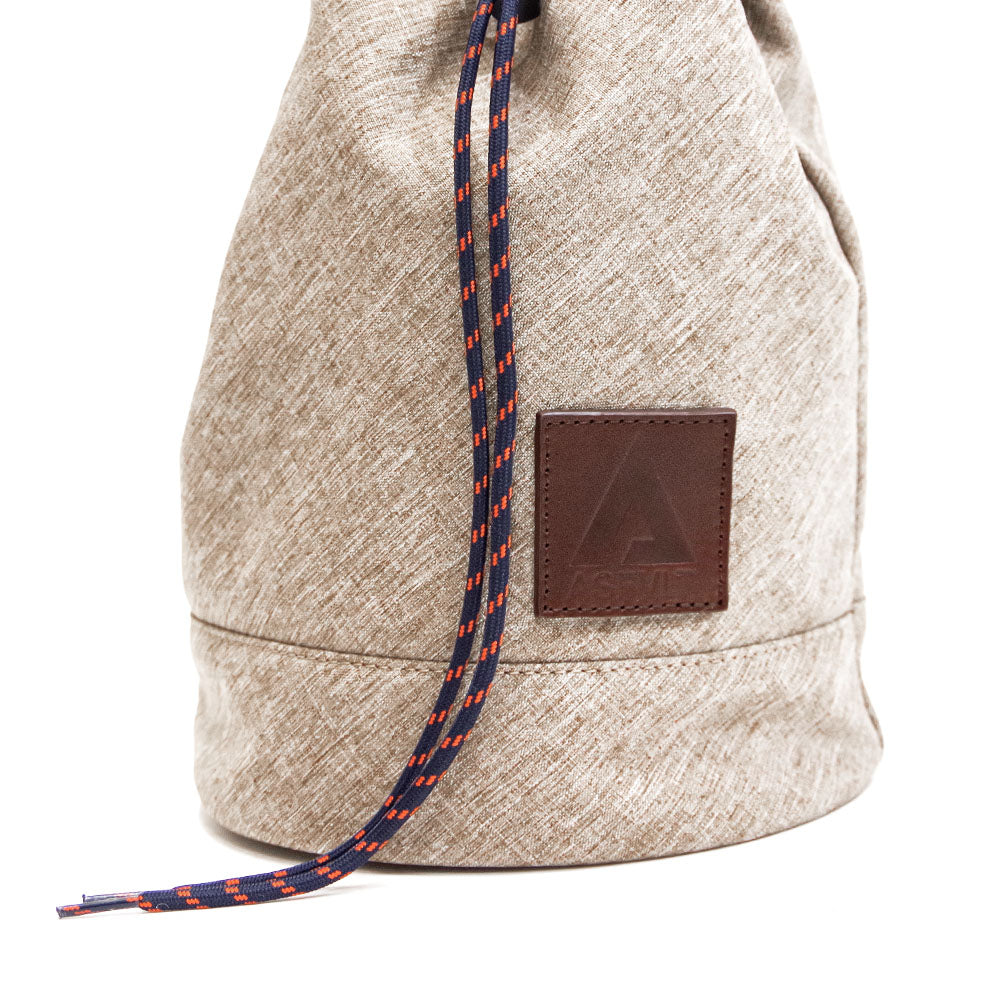 DRAWSTRING SHOULDER BAG BEIGE