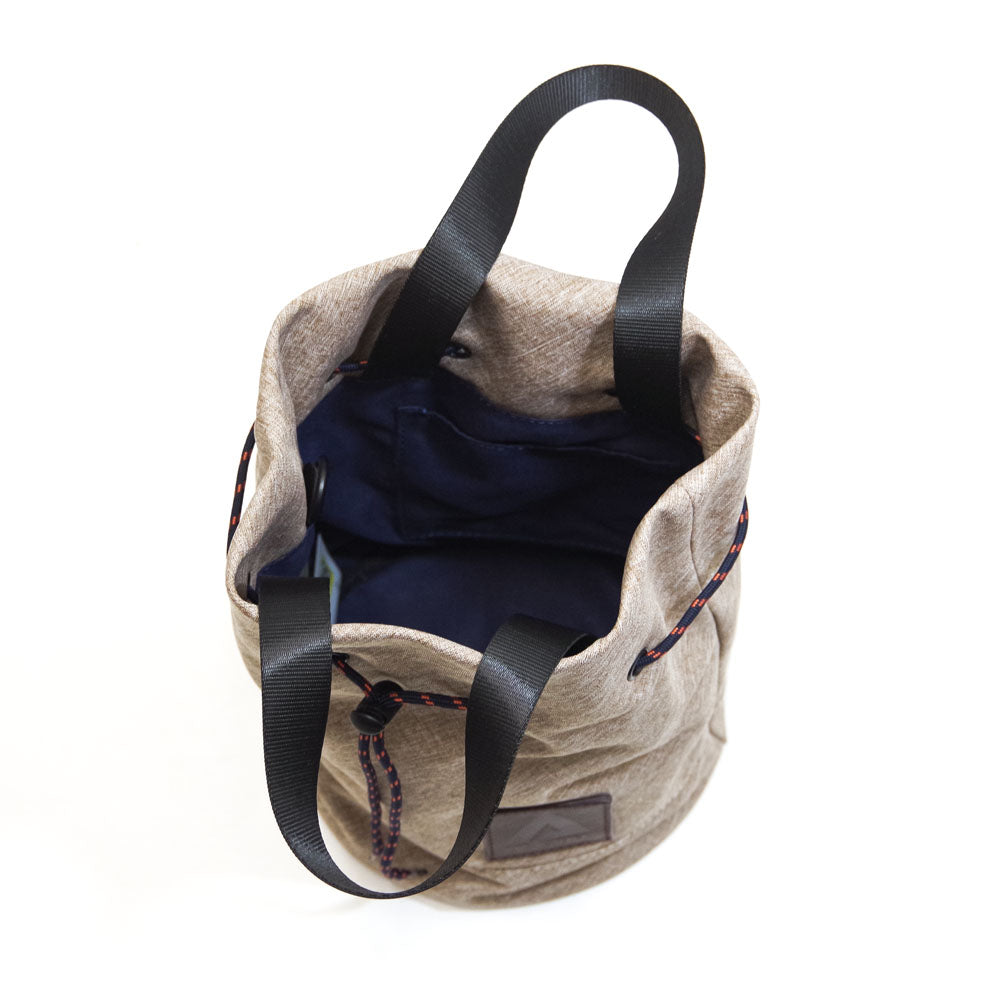 DRAWSTRING SHOULDER BAG BEIGE