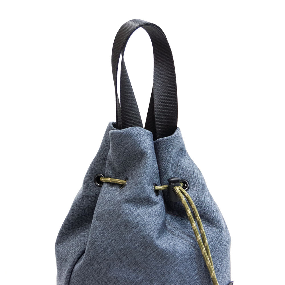 DRAWSTRING SHOULDER BAG CHARCOAL