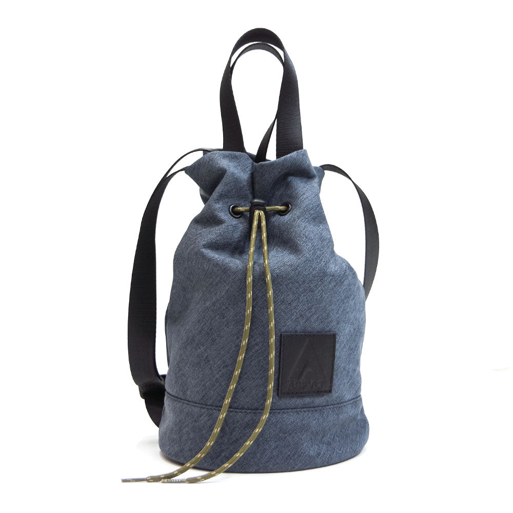 DRAWSTRING SHOULDER BAG CHARCOAL