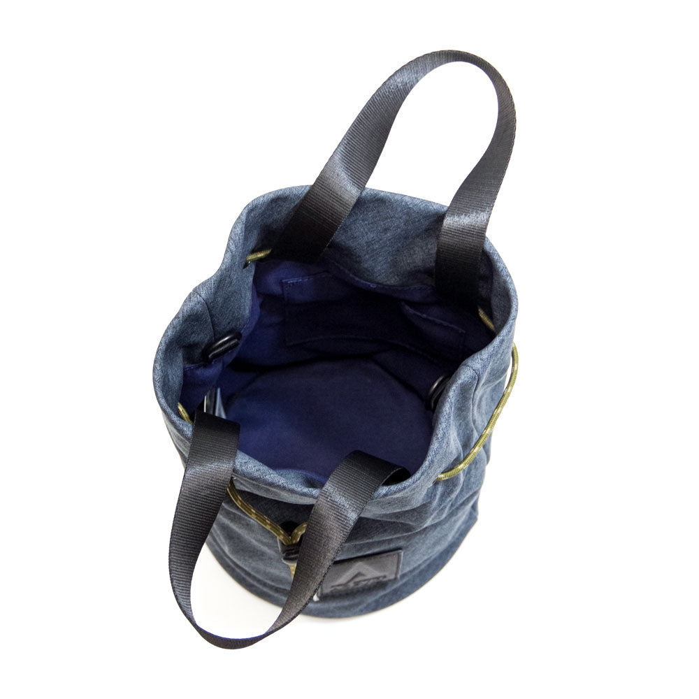 DRAWSTRING SHOULDER BAG CHARCOAL