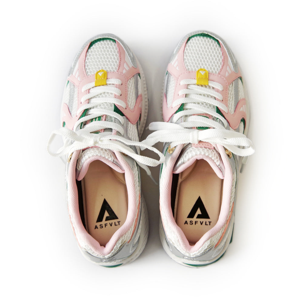 CITY RUN SILVER PINK GREEN