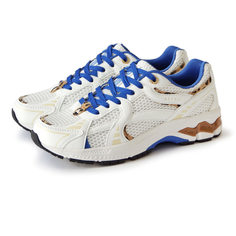 CITY RUN WHITE LEOPARD BLUE