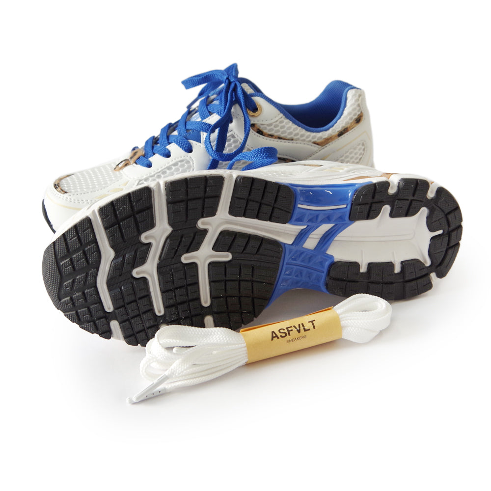 CITY RUN WHITE LEOPARD BLUE