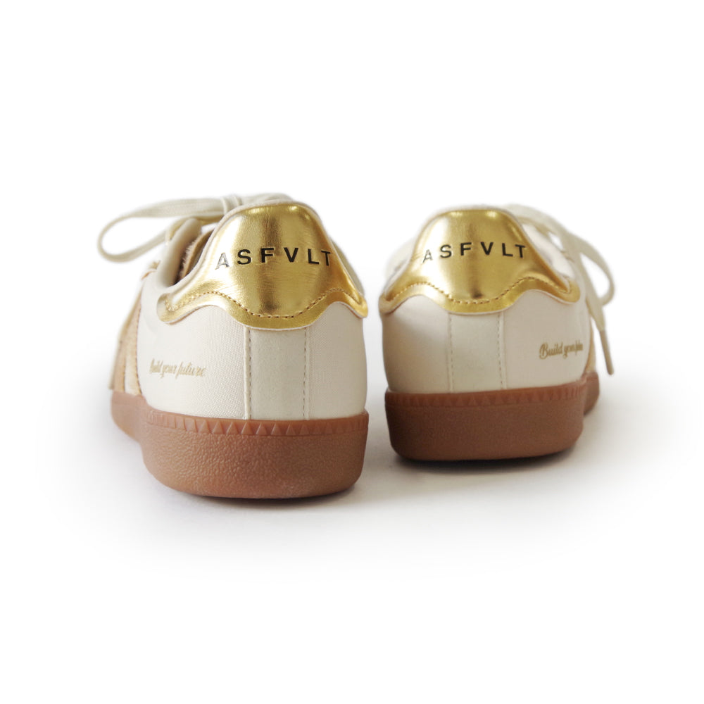 ELITE CLASSIC TAN BEIGE PONY HAIR GOLD