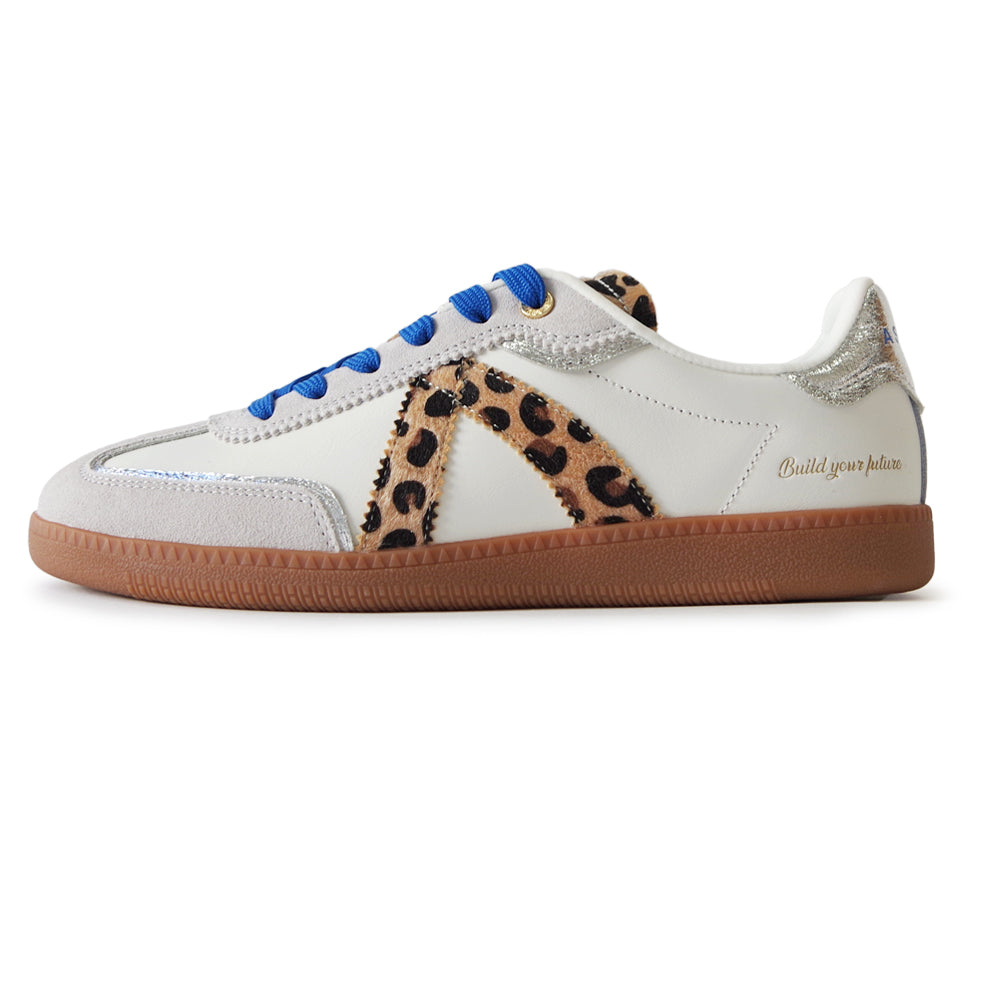 ELITE CLASSIC WHITE LEOPARD PONY HAIR SILVER BLUE
