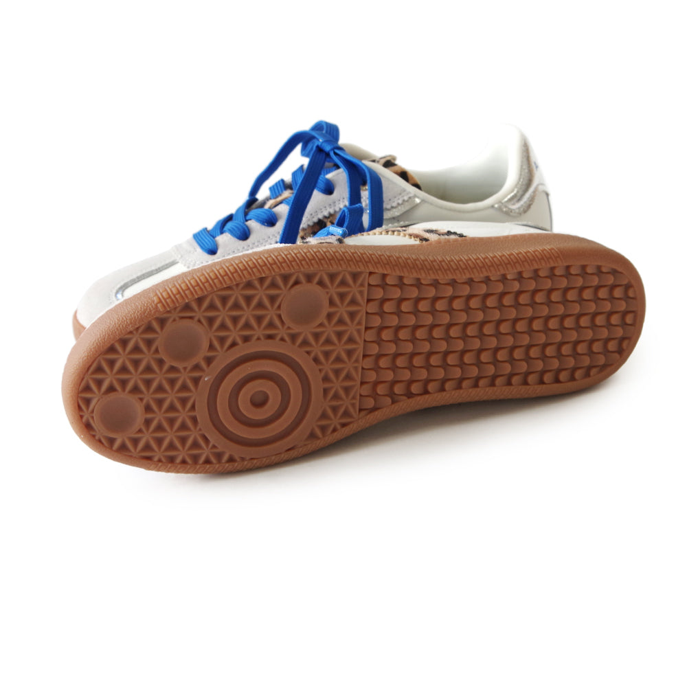 ELITE CLASSIC WHITE LEOPARD PONY HAIR SILVER BLUE
