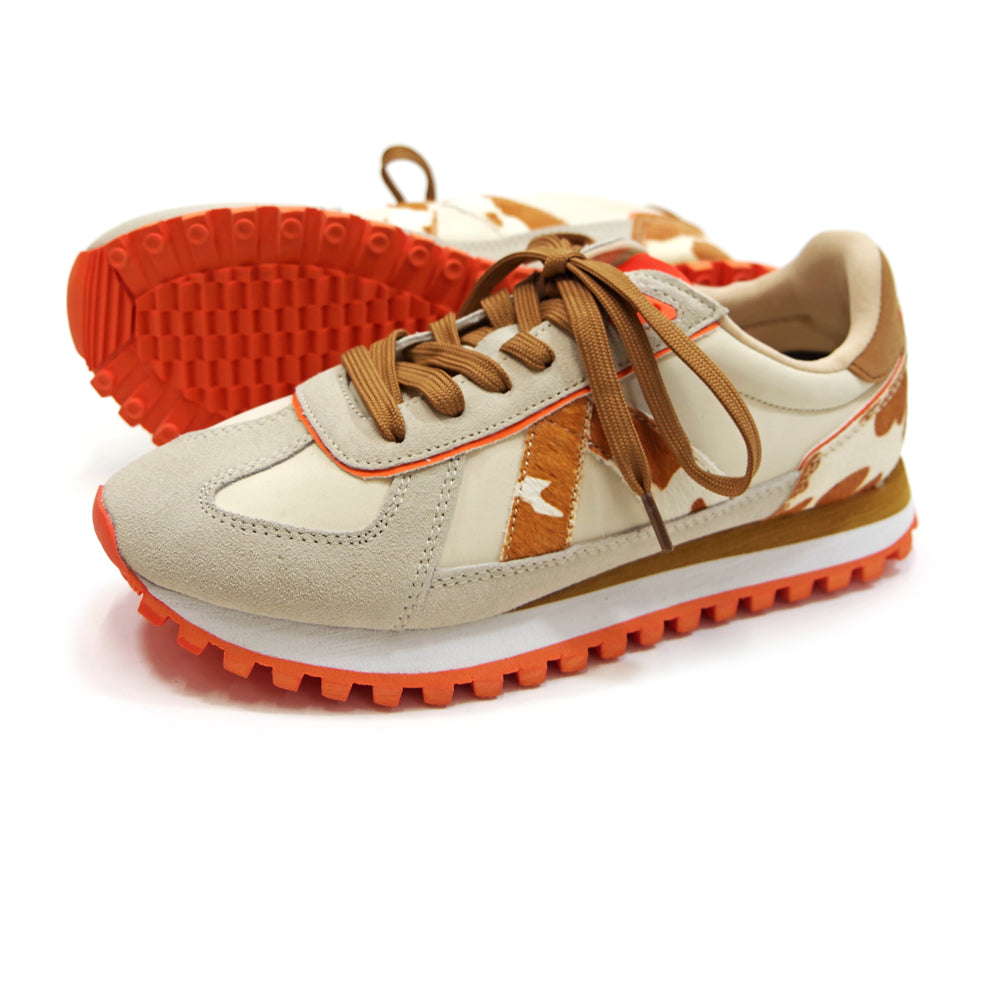 GATE TAN PONY HAIR ORANGE