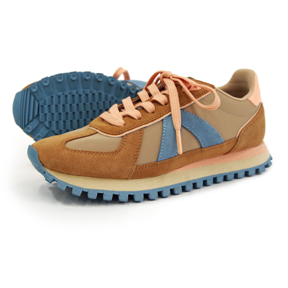 GATE BROWN TAN OLD BLUE PEACH