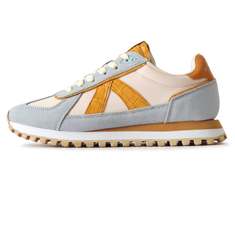 GATE GAT098 BLUE BEIGE COGNAC CROC – Asfvlt Sneakers