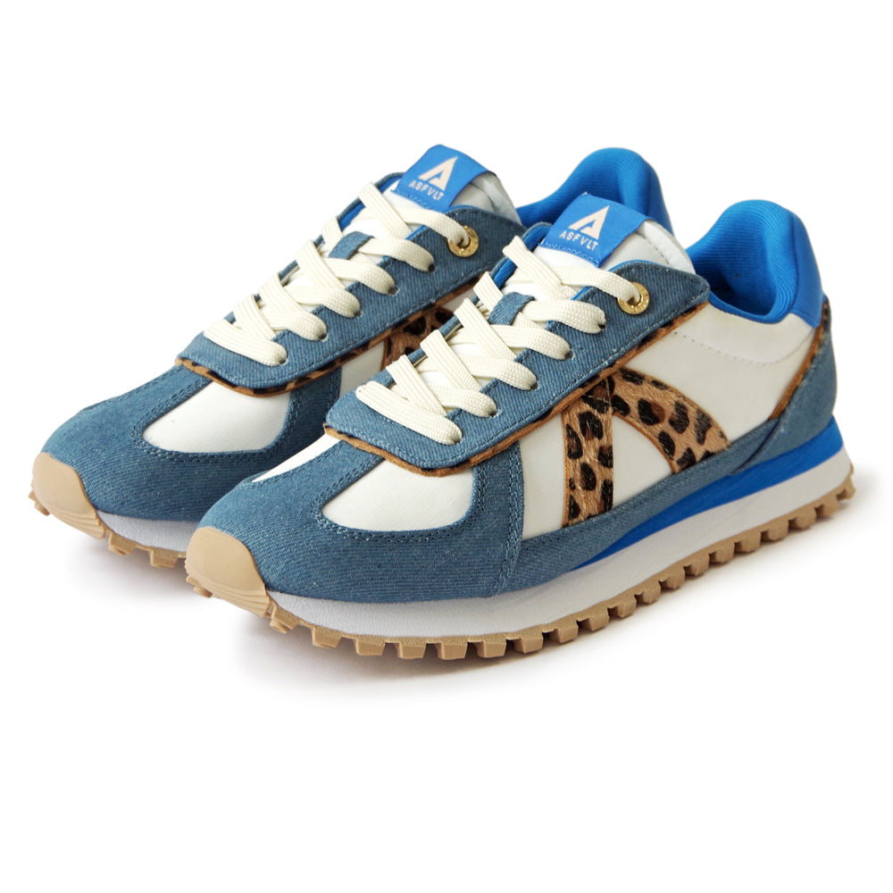 GATE DENIM LEOPARD PONY HAIR TAN