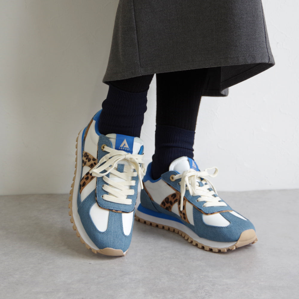 GATE DENIM LEOPARD PONY HAIR TAN