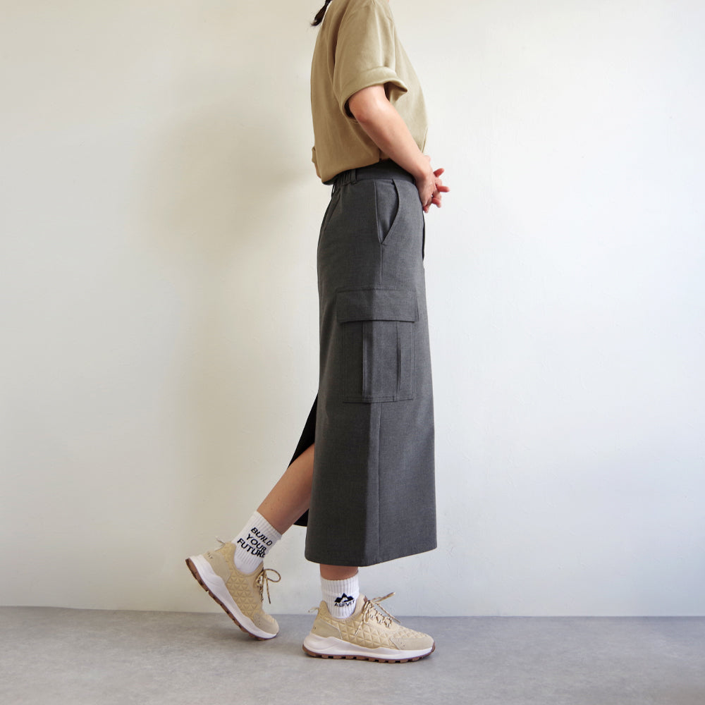 SPEED SOCKS TREK OFF WHITE TAN