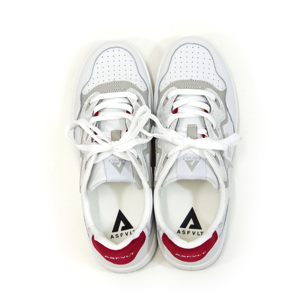 SUNSET WHITE SILVER DARK RED