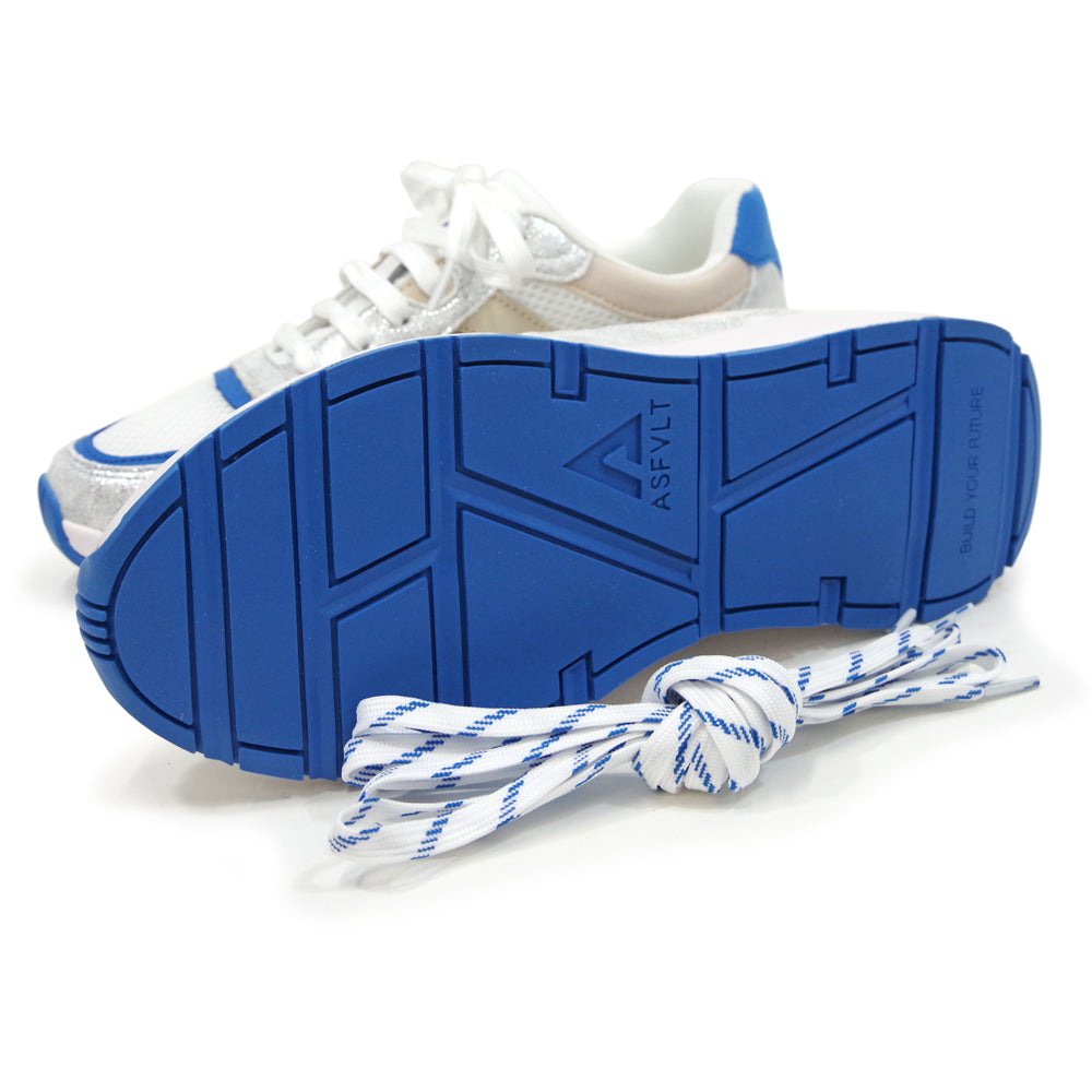 VISION WHITE SILVER BLUE TAN