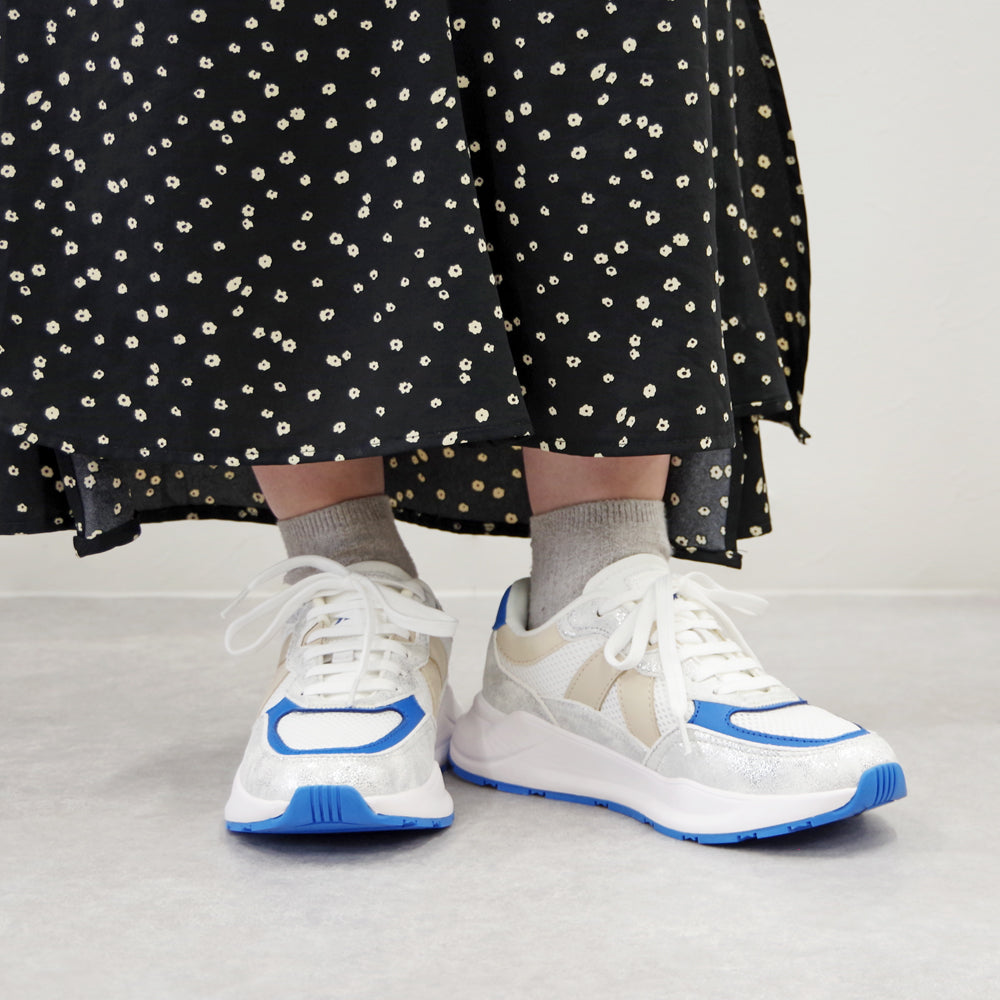 VISION WHITE SILVER BLUE TAN