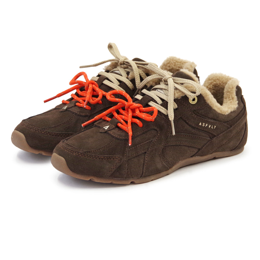 CITY RUN FLAT CRF01 DARK BROWN SHERPA