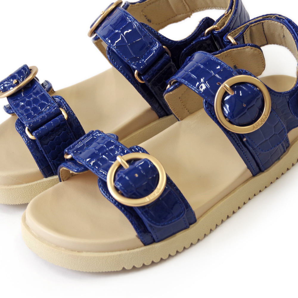 AZURA SANDALS AZ017 NAVY CROC – Asfvlt Sneakers