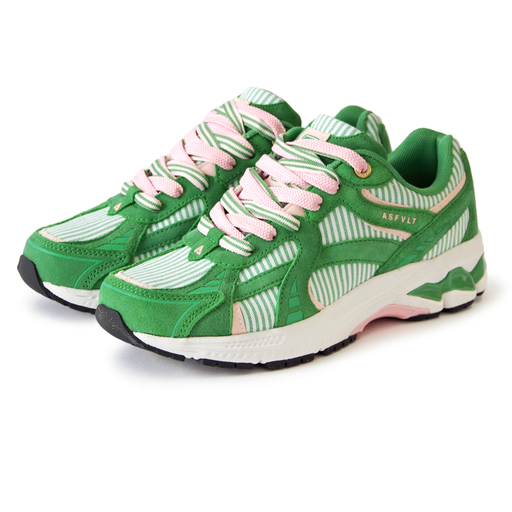 CITY RUN CR020 GREEN PINK STRIPE