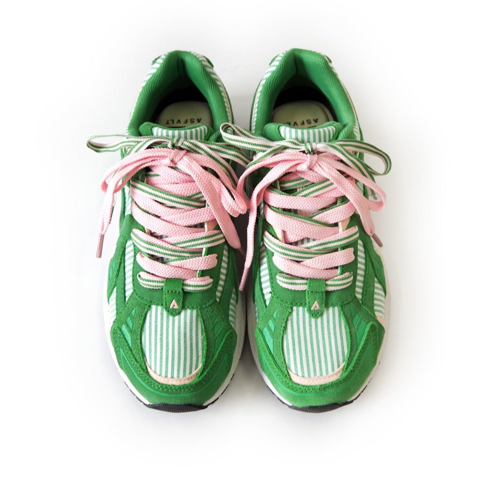 CITY RUN CR020 GREEN PINK STRIPE – Asfvlt Sneakers