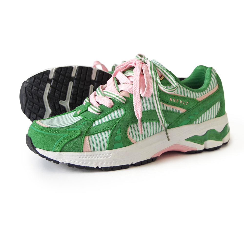 CITY RUN CR020 GREEN PINK STRIPE
