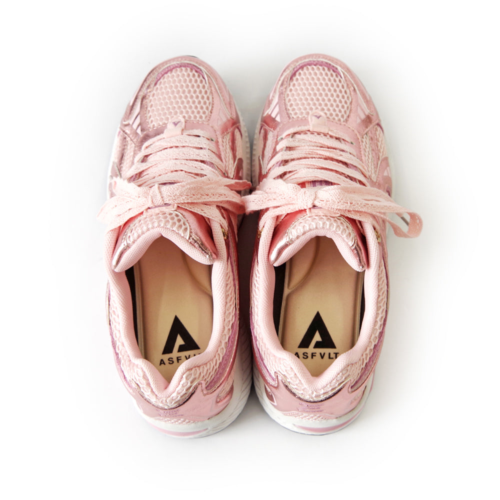 MEPHISTO RUNNING ピンク/ベージュ スニーカー CITY RUN CR019 PINK SILVER – Asfvlt Sneakers