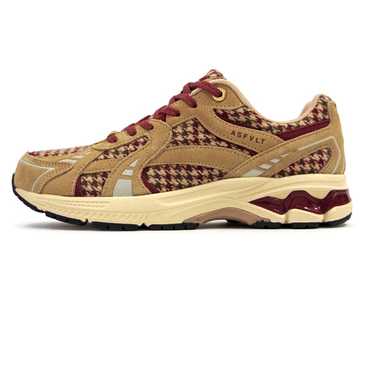 CITY RUN CR021 TAN WINE HERRINGBONE