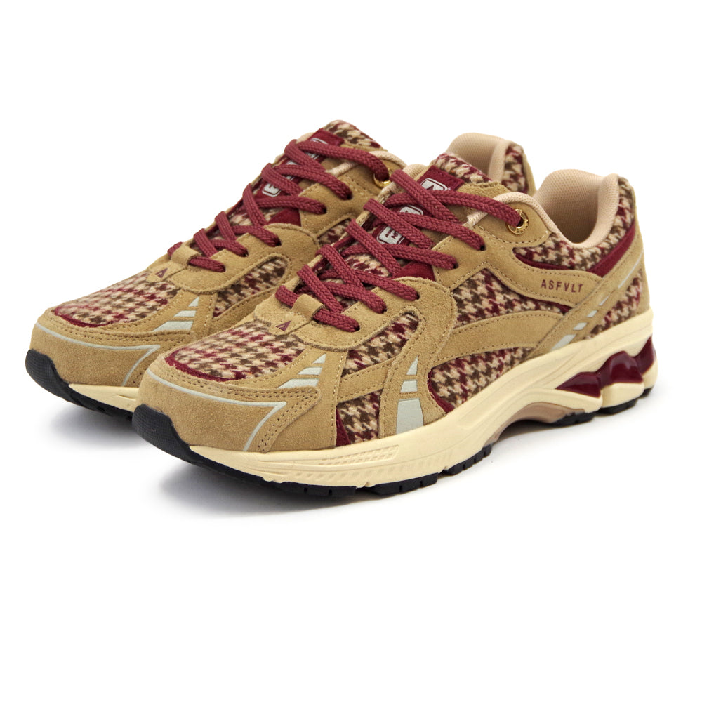CITY RUN CR021 TAN WINE HERRINGBONE