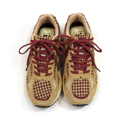 CITY RUN CR021 TAN WINE HERRINGBONE