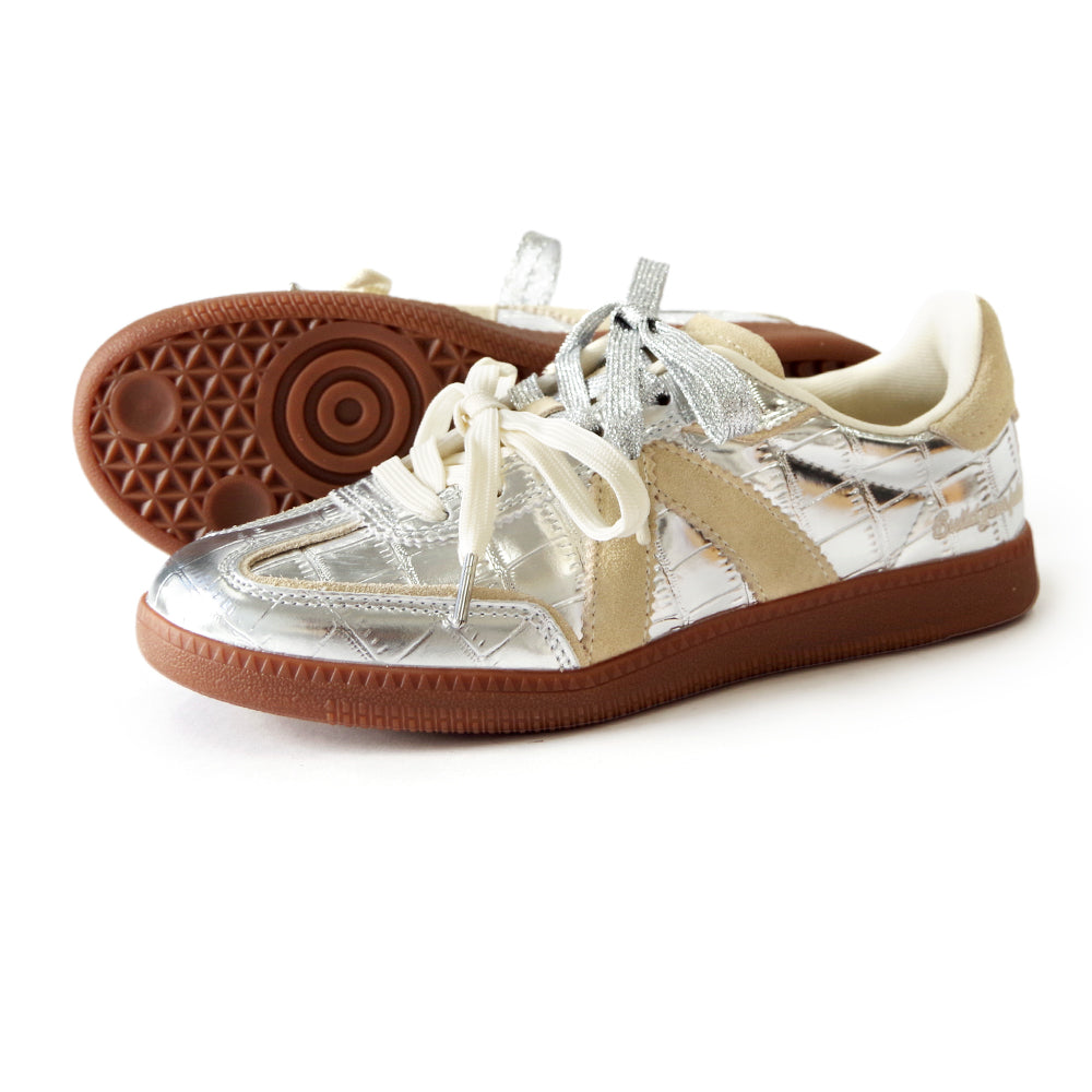 ELITE CLASSIC ELC041 SILVER CROC TAN