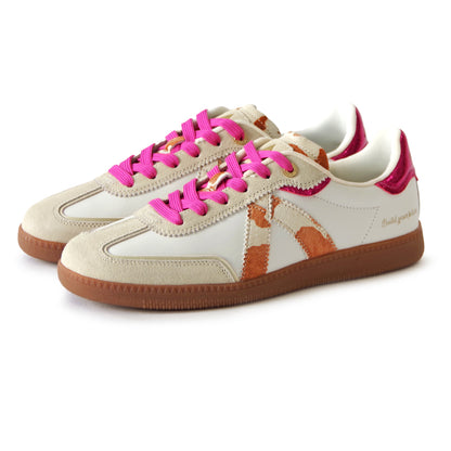 ELITE CLASSIC ELC007 TAN COW PONY HAIR FUSHIA