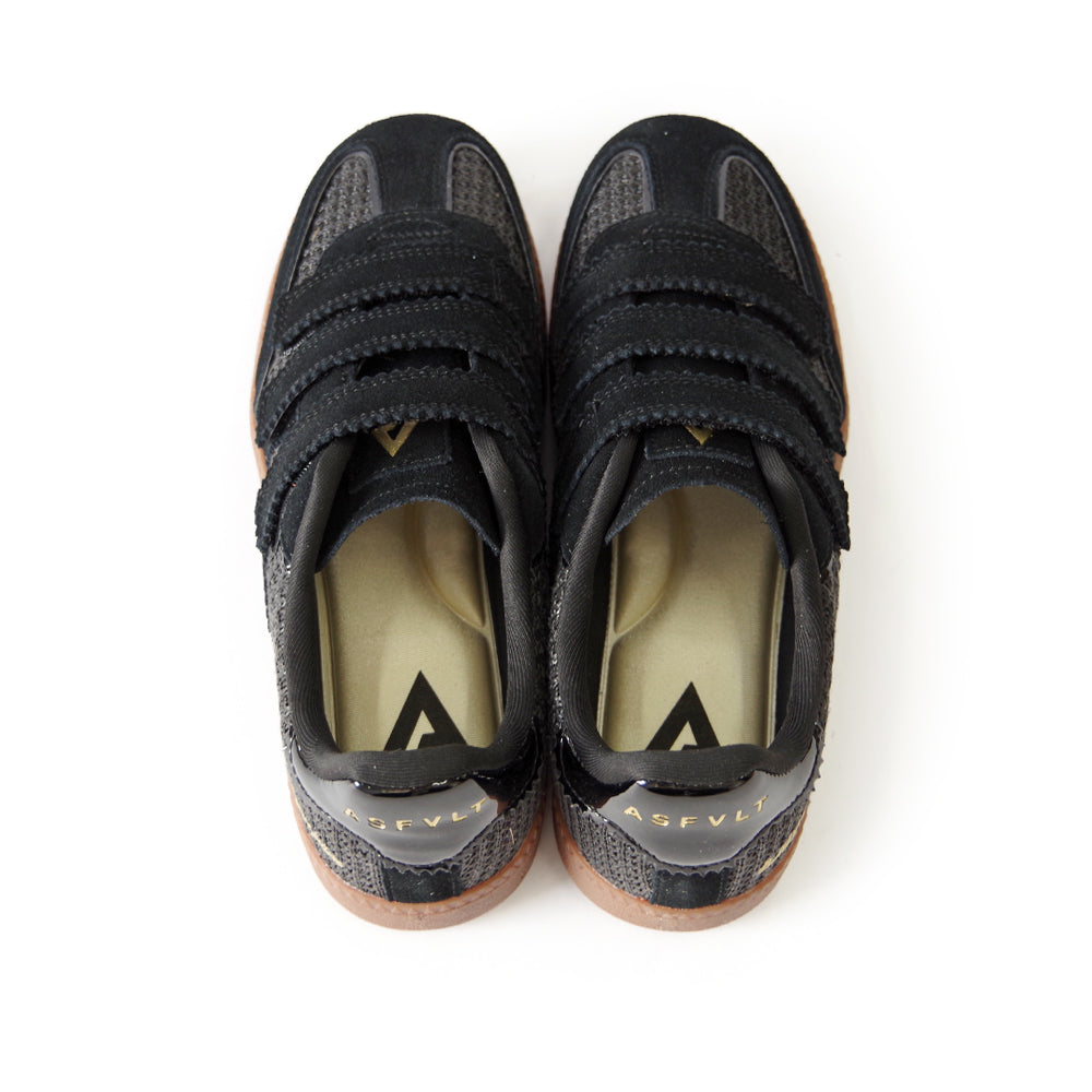 ELITE CLASSIC VELCRO ELV04 BLACK RAFIA