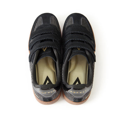 ELITE CLASSIC VELCRO ELV04 BLACK RAFIA