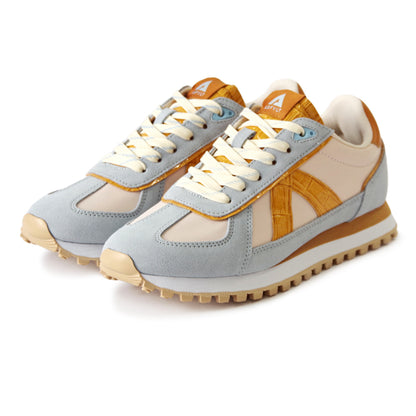 GATE GAT098 BLUE BEIGE COGNAC CROC