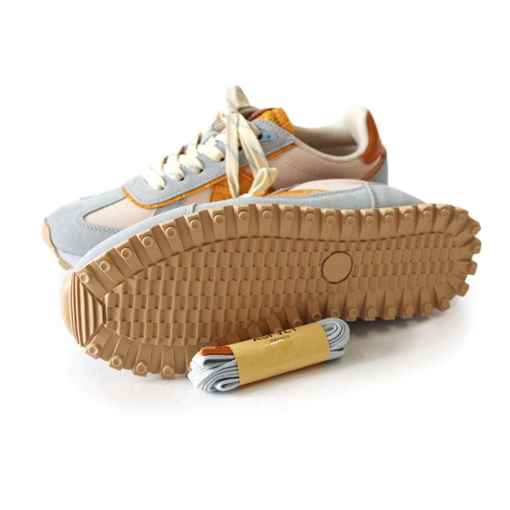 GATE GAT098 BLUE BEIGE COGNAC CROC