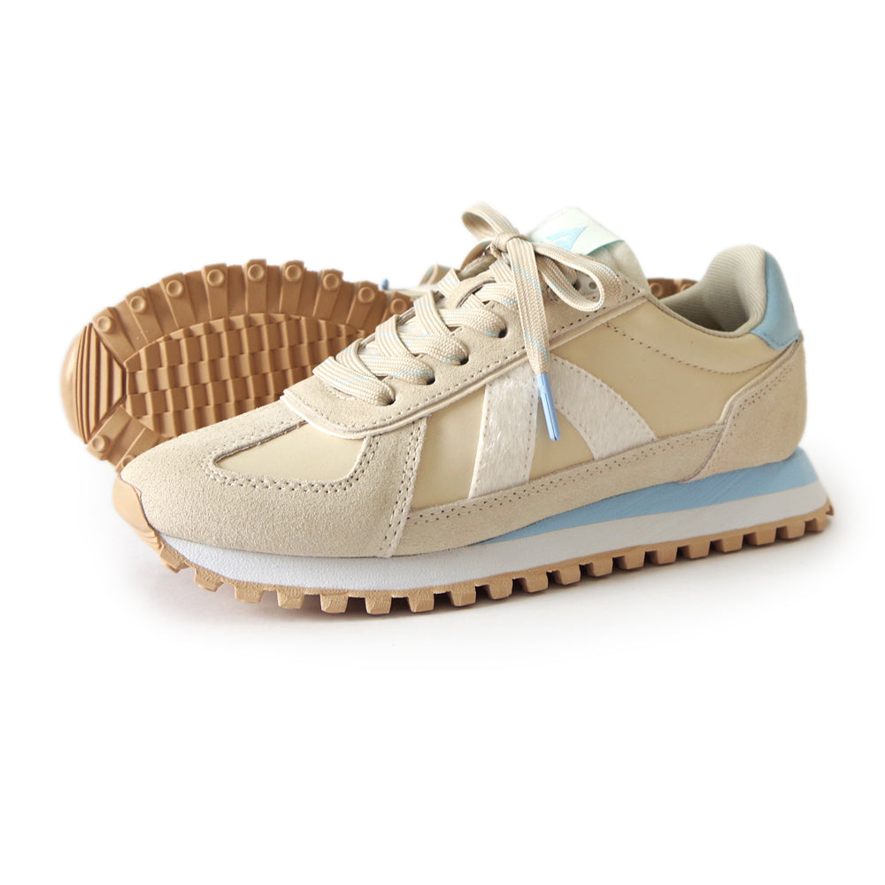 GATE GAT101 OFF WHITE BEIGE PONY HAIR BLUE