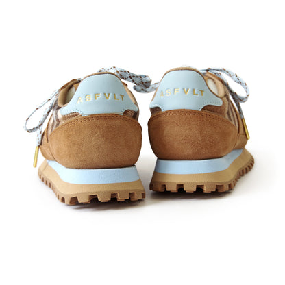 GATE GAT112 TAN CHOCO BLUE PLAID