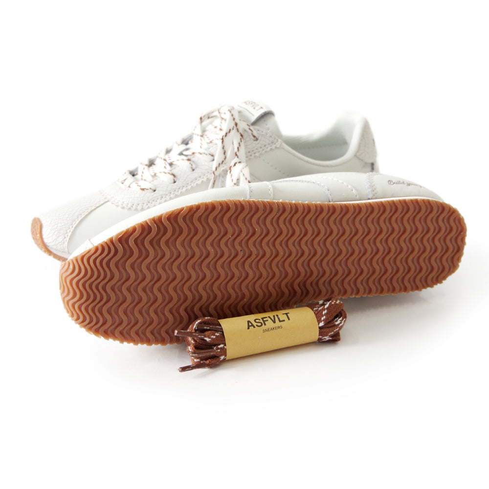 SIENNA SN05 WHITE CRACKED CHOCOLATE – Asfvlt Sneakers